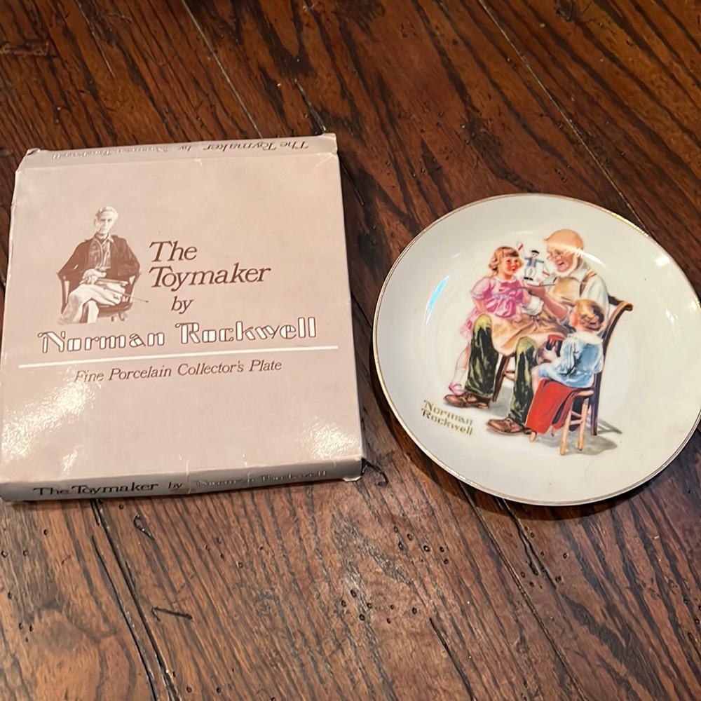 The Toymaker by Norman Rockwell - 6.5” Plate